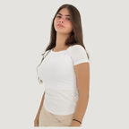 Knot short sleeve basic top