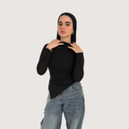 V-Hem Long Sleeve Top