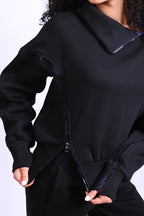 Twist-Zip Sweatshirt