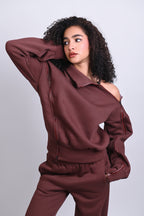 Twist-Zip Sweatshirt