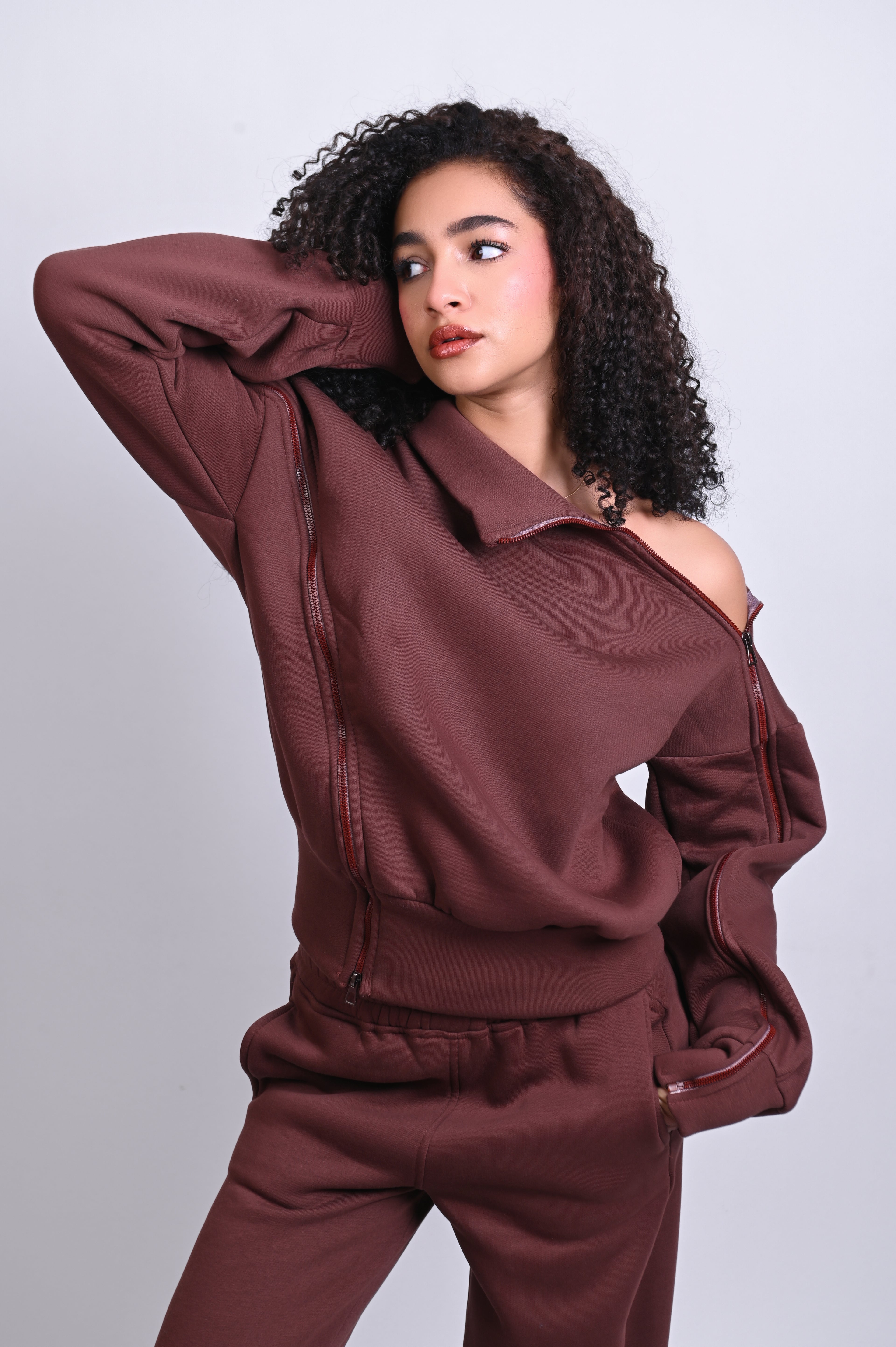 Twist-Zip Sweatshirt