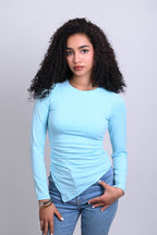V-Hem Long Sleeve Top