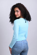 V-Hem Long Sleeve Top