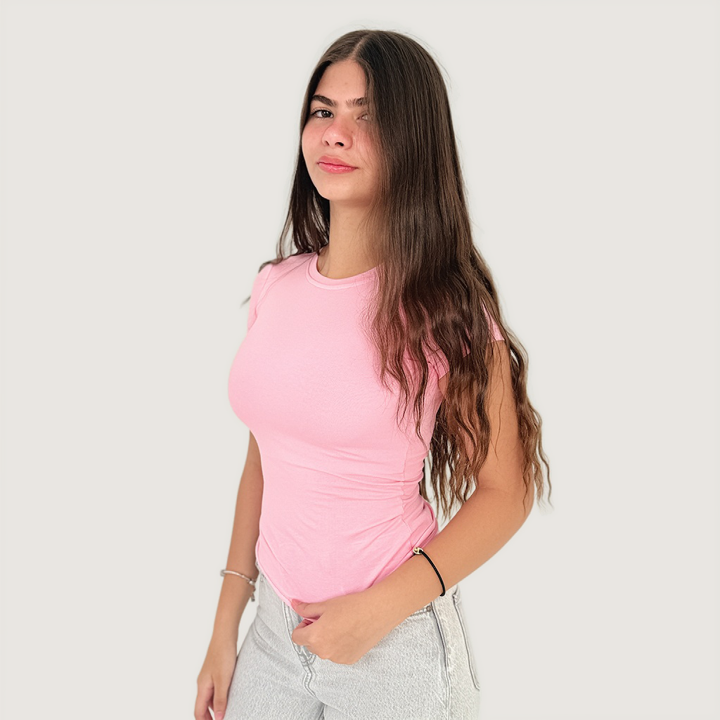 Short sleeve basic top