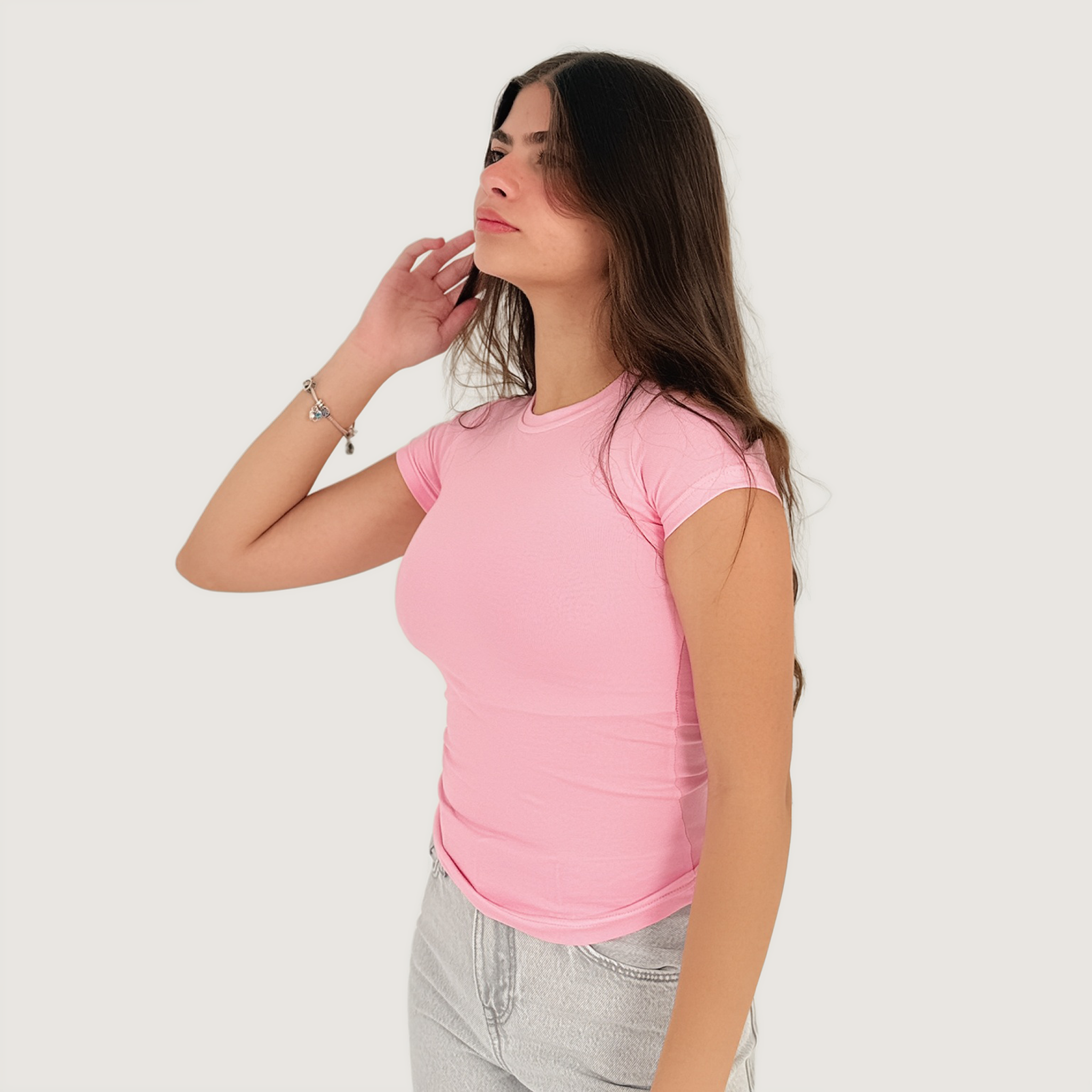 Short sleeve basic top