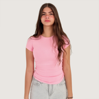 Short sleeve basic top