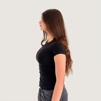 Short sleeve basic top