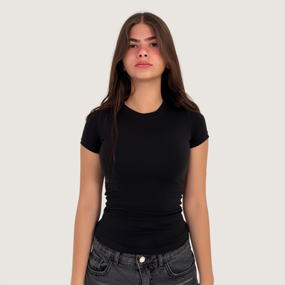 Short sleeve basic top