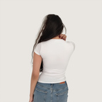 Short sleeve basic top
