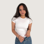 Short sleeve basic top