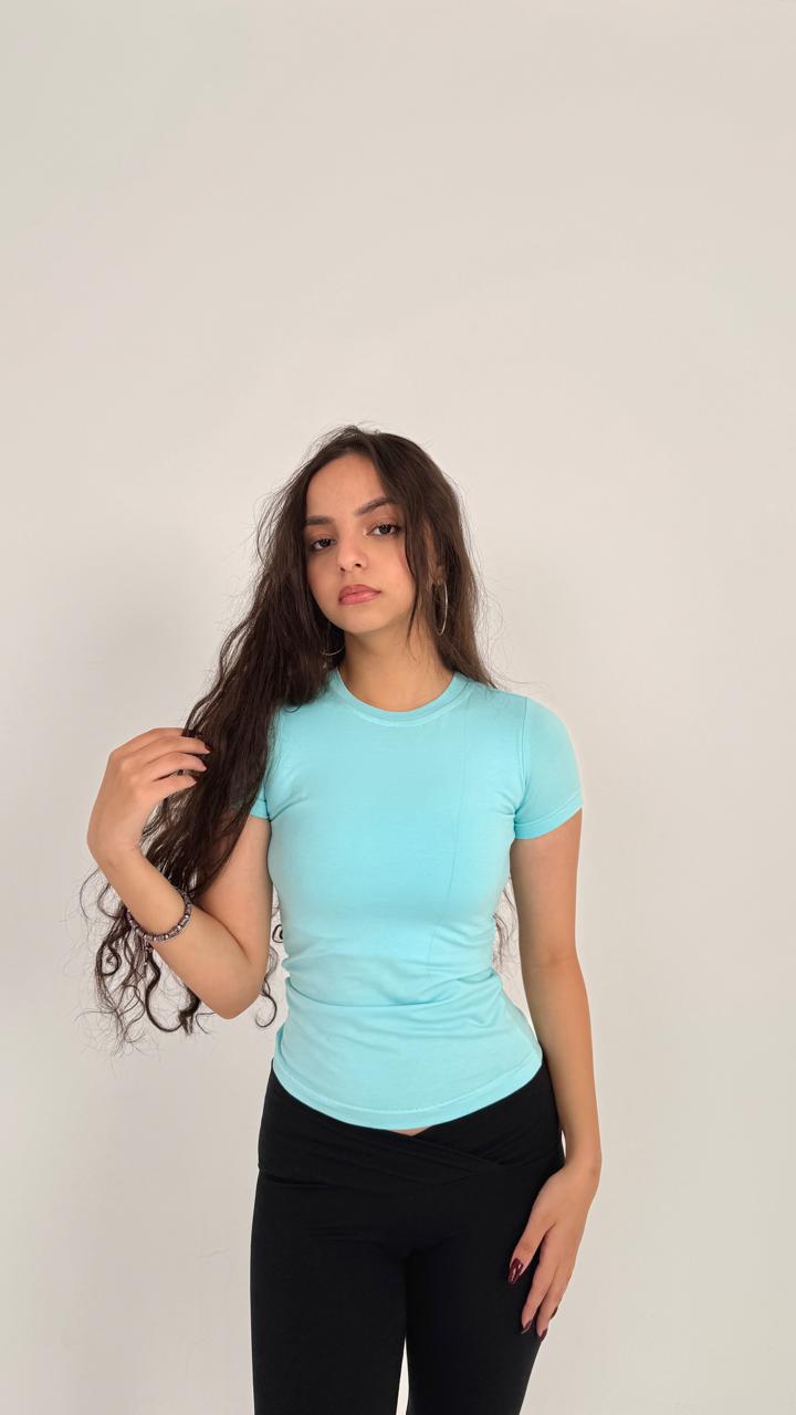 Short sleeve basic top